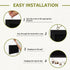 Double-Sided Black Cork Board with Linen, 24" x 18" Wood Framed Bulletin Board with 20 Pushpins