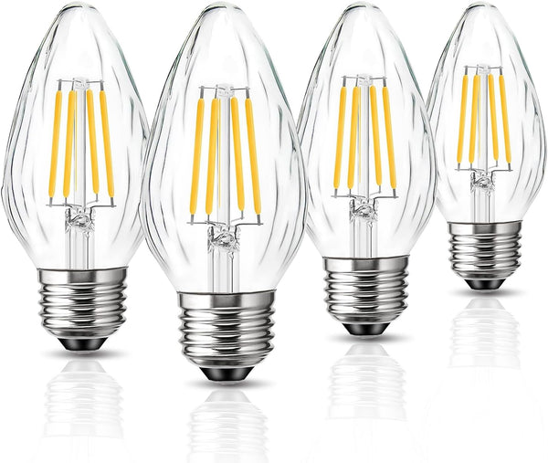 F15 6W E26 LED Bulb, Equivalent 60 Watt LED Light Bulb Soft