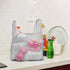 T Shirt Bags - Plastic Bags with Handles for Grocery and Retail Shopping, 12x20 Inch (Silver, 50pcs)