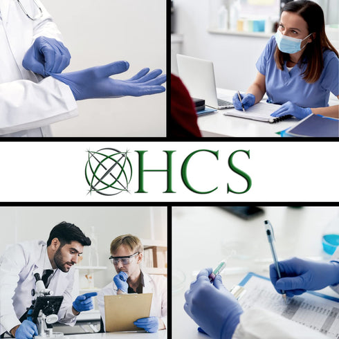 250 4 HCS Nitrile Gloves - Disposable, Latex-Free - (More Per Box) Sensitive Skin, Fentanyl & Chemo Protection