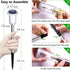 DenicMic 10 Pack 3000K Solar Lights Outdoor Waterproof Warm White LED Stainless Steel Stake Outside Lights for Yard