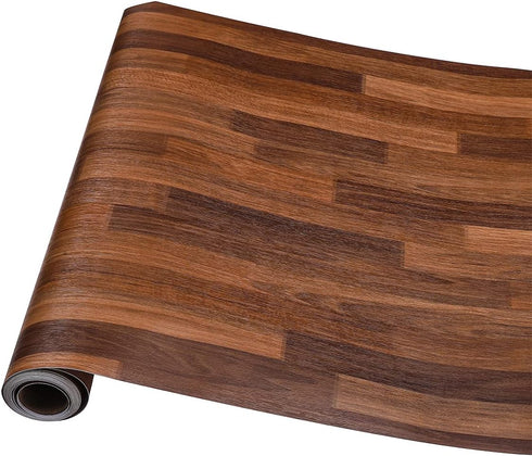 Self Adhesive Wood Butcher Block Contact Paper, 15.7X117 Inches for Kitchen Countertop, Cabinets, Dark Color