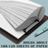 Ysenchan Plastic Clipboard Set of 4, Colorful Clip Boards with Metal Clip, A4 Letter Size for Office, School Supplies