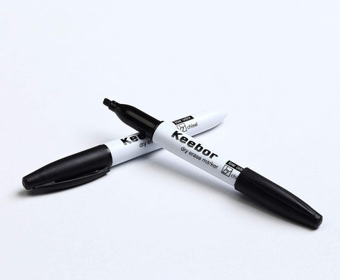 Dry Erase Markers Chisel Tip Black, 72 Pack Low-Odor White Board Markers for Office and School Supplies