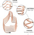 Totority Adjustable Rose Gold Metal Bookend Desk Book Storage Organizer with Expandable Thumb Shape for Desktop Office