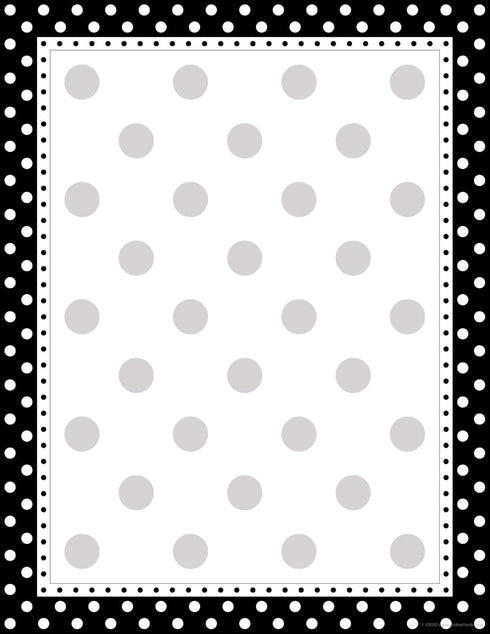 Barker Creek Designer Computer Paper Set, 200 Sheets, 8.5” by 11”, Chevron and Dots, 50 Each of 4 Designs