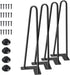 SMARTSTANDARD 16" Hairpin Furniture Legs, Metal Home DIY Projects for Nightstand, Coffee