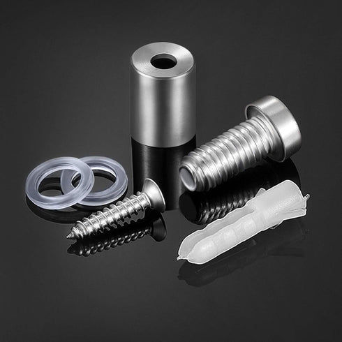 1/2 x 3/4 Inch Sign Standoff Screws, Stainless Steel Wall Standoff Mounts for Glass Acrylic Signs