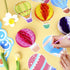 TaoBary 84 Pcs 3D Hot Air Balloon Honeycomb Bulletin Board Set with Caterpillars, Apple, Popcorn Cutouts for School