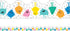 Carson Dellosa Happy Place Happy Friends Bulletin Board Borders, 39 Feet Scalloped Sun Borders for Classroom and Room