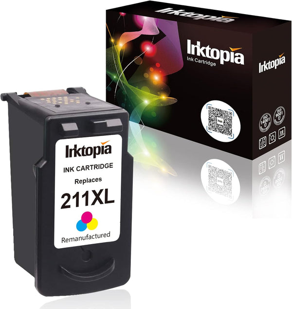 Inktopia Remanufactured Ink Cartridge Replacement for Canon CL-211XL 211XL Single Pack (1 Tri-Color) for PIXMA Printers