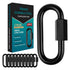 1.46" Chain Quick Links, 10 Pcs 1/8" Marine Grade Screw Chain Links, Large Opening Chain Connector with 175 Lbs Capacity