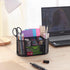 EOOUT Desk Organizer, Pencil Holder for Desk, Mesh Office Desk Accessories with 8 Compartments and 1 Drawer
