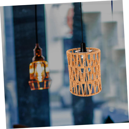 POPETPOP Cylindrical Decorative Lamp Shade Soft Light Cover for Chandelier Pendant and Wall Sconce Quick Installation