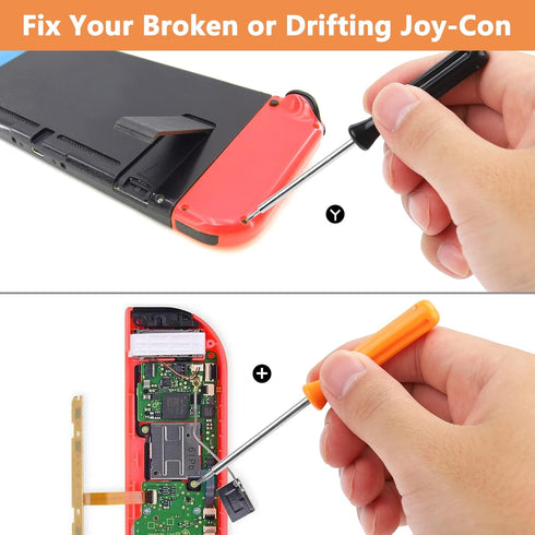 Triwing Screwdriver for Nintendo Switch Joycon - 1.5 Y Tripoint and Y00 Repair Tools for Joy-Con Controller