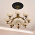 12"OD 3.94"ID HEVSTIL Black Ceiling Medallion PU Ceiling Medallion for Light Fixtures Simple and Modern Ceiling Light