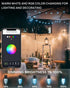 C9 33Ft 50 Dynamic Christmas Lights Outdoor, LED Smart RGB, APP Remote Controlled, Connectable Waterproof Music Xmas