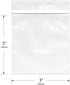 Plymor 3" x 3" Reclosable Plastic Bags, 2 Mil with Hang-Hole, Pack of 500