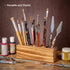 Solid Pine Wood Pen Holder for Desk – Stylish Wooden Pencil Holder and Fountain Pen Desk Organizer