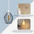 Bulb Bulbs (Pack 1) Black Metal Light Cage Vintage Wire Lamp Guard for Pendant Lights, Wall Sconce & Edison DIY Lamp