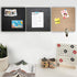 Large Gray Felt Pinboard Bulletin Boards, 12"x12"-1/2" Thick Cork Board with Push Pins & Dowel Pins