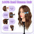 100% Mannequin Head Human Hair - Cosmetology Manikin Doll Head with Real Hair for Hairdresser Practice Styling Braiding