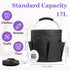 2Pack 17L 600D Foldable Cleaning Supply Caddy with Handle, Portable Bucket Tool Organizer, Garden Tool Bag in Oxford