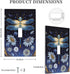 haigof 1 3 5 Inch Beautiful Dragonfly Light Switch Cover Wall Plate Gang Single Plates Print Faceplate Home Decor X