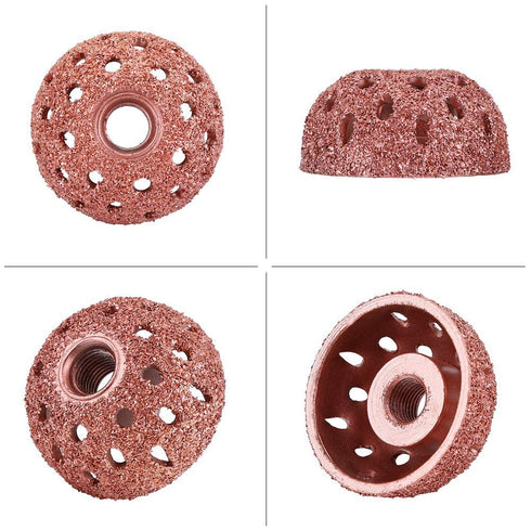 2PCS Tungsten Steel Grinding Head, Tire Buffing Wheel, 70 Coarse Grit