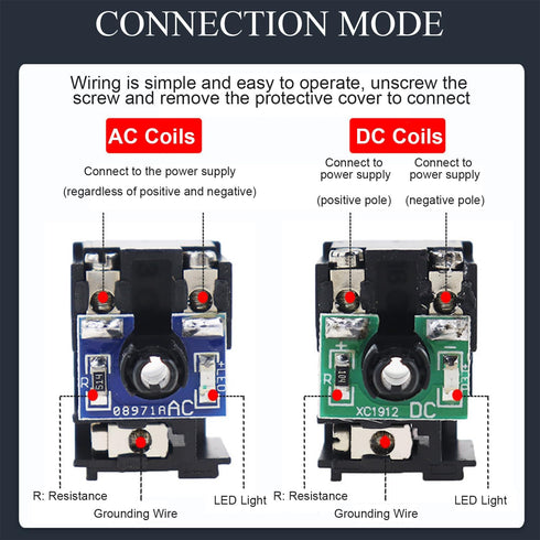 Fielect DC 24V Pneumatic Solenoid Valve Coil Electric Air Valve Replacement Parts, Plug Connector