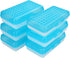 BTSKY 6 Pack Multipurpose Utility Box, Large Capacity Pencil Box with Lid for Organizing Pencils and Stationery (Blue)
