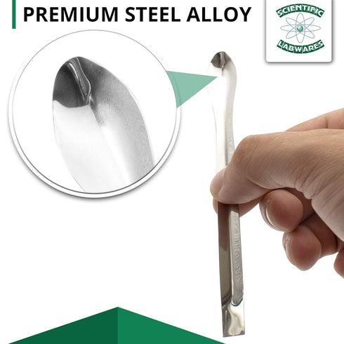 Laboratory Spoon Spatula Set - Long Handled Mixing & Measuring Equipment for Labs, Sampling, Sculpting, Stirring