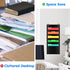 VNOM 5 Pocket Hanging File Organizer, Wall Mount/Over The Door Fabric Storage Organizer for Office Supplies