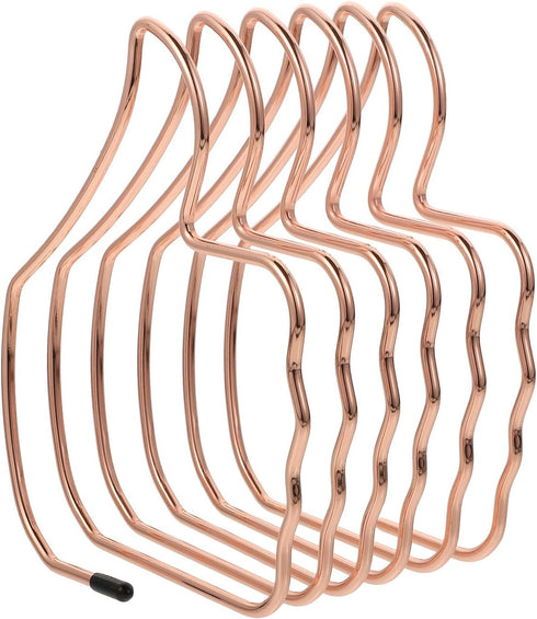 SUPVOX Rose Gold Metal Stretchable Bookend Desk Book Organizer Thumb-Shaped Book Stand