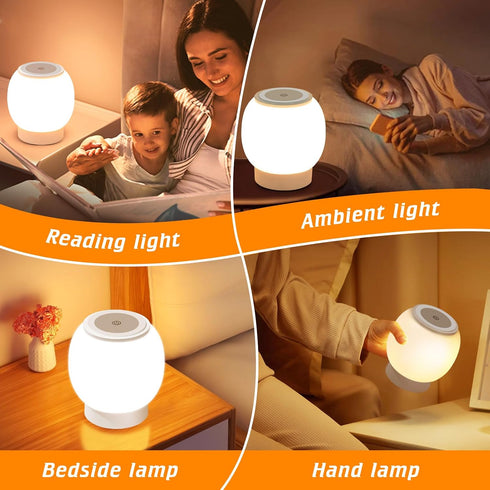 Bullishman 3 Dimming, Kids,8000mAh Baby Night Light, Nursery Night Lamp for Breastfeeding, Touch Night Lamp, Eye