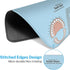 Emvency Mouse Pads, Pink Education Tooth Chart Infographic, Blue Dental Human Anatomy Mousepad, 9.5" x 7.9"