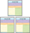 Carson Dellosa 3-Pack Notepad Set, 5.75" x 6.25", 50 Sheets for Productivity, To Do List, Office Supplies