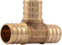 SharkBite 3/4 Inch Crimp Tee, Brass Plumbing Fitting for PEX Pipe, PE-RT