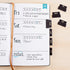 Erin Condren Monthly Adhesive Tabs, Neutral Metallic (Set of 12) for Organizing Planners