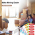 Yoget 42x90mm Large Home Moving Labels, 240 Labels with Color Coded Packing Stickers and Fragile Stickers