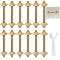13 Pcs Furniture Fastening Connectors with Wrench, Table Top Fasteners for Butcher Blocks, Tables, and Bed Frames