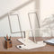 Book Stand for Reading: Adjustable Holder for Recipes, Textbooks, and Tablets (Milky White)