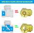 3/4" Swing Brass Check Valve DN20, Horizontal One Way Check Valve for Oil, Water, Fuel, Gas, Air to Prevent Backflow.