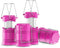 Lichamp 4 Pack LED Camping Lanterns, Battery Powered Camping Lights LED Collapsible
