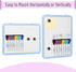 Mr. Pen Dry Erase Board, 12.5" x 9.5", with 8 Dry Erase Markers and 2 Board Magnets, Small White Board