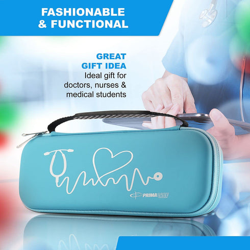 KB-9297-BL 3M Primacare Blue Stethoscope Case Compatible with Littmann Classic III, Lightweight II S.E, Supplies NOT