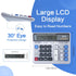 M&G Desktop Calculator, 12 Digits Extra Large LCD Display, Dual Solar Power and Battery, Basic Financial Calculator