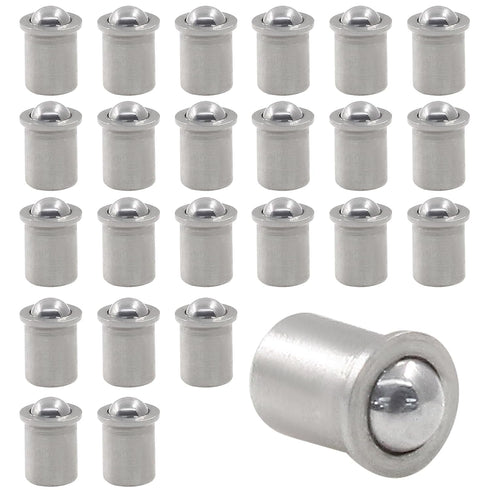 LifCratms 24Pcs Spring Plunger,Stainless Steel Ball Plunger, Ball Catch Latch Catcher for Door