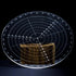 200mm/7.8 Inch Round Circle Center Finder Compass Tool, Clear Acrylic with Stainless Steel Centering Needle for Wood