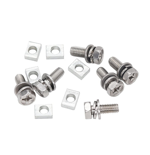 binifiMux M6 x 20mm Battery Terminal Bolts and Nuts, Stainless Steel Pack of 6 Set for ATV, Motorcycle, Boat, E-Bike,